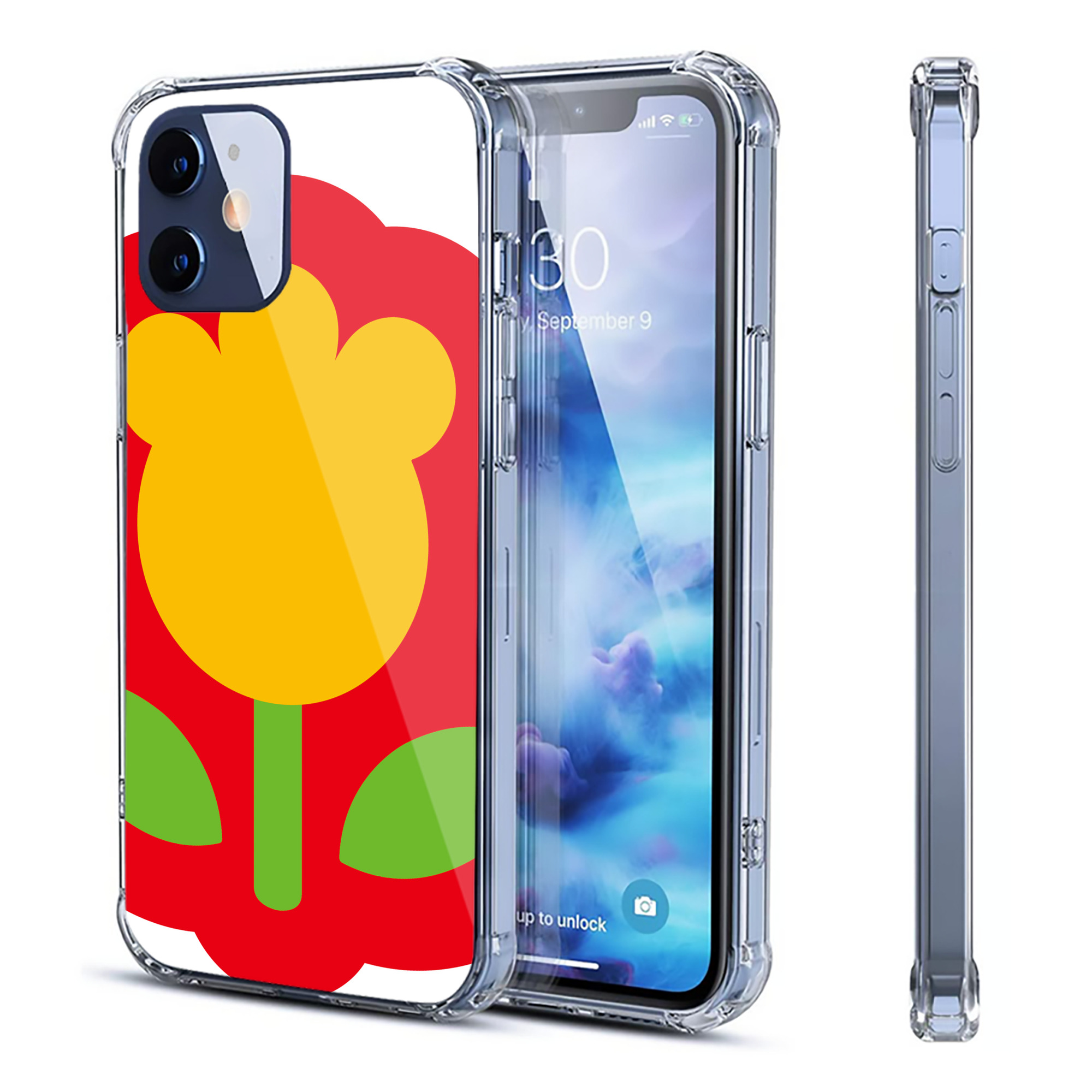 （画像用） Hello Kitty ハローキティ 【iPhone 12シリーズ対応】透明スマホケース（クリアソフトケース）